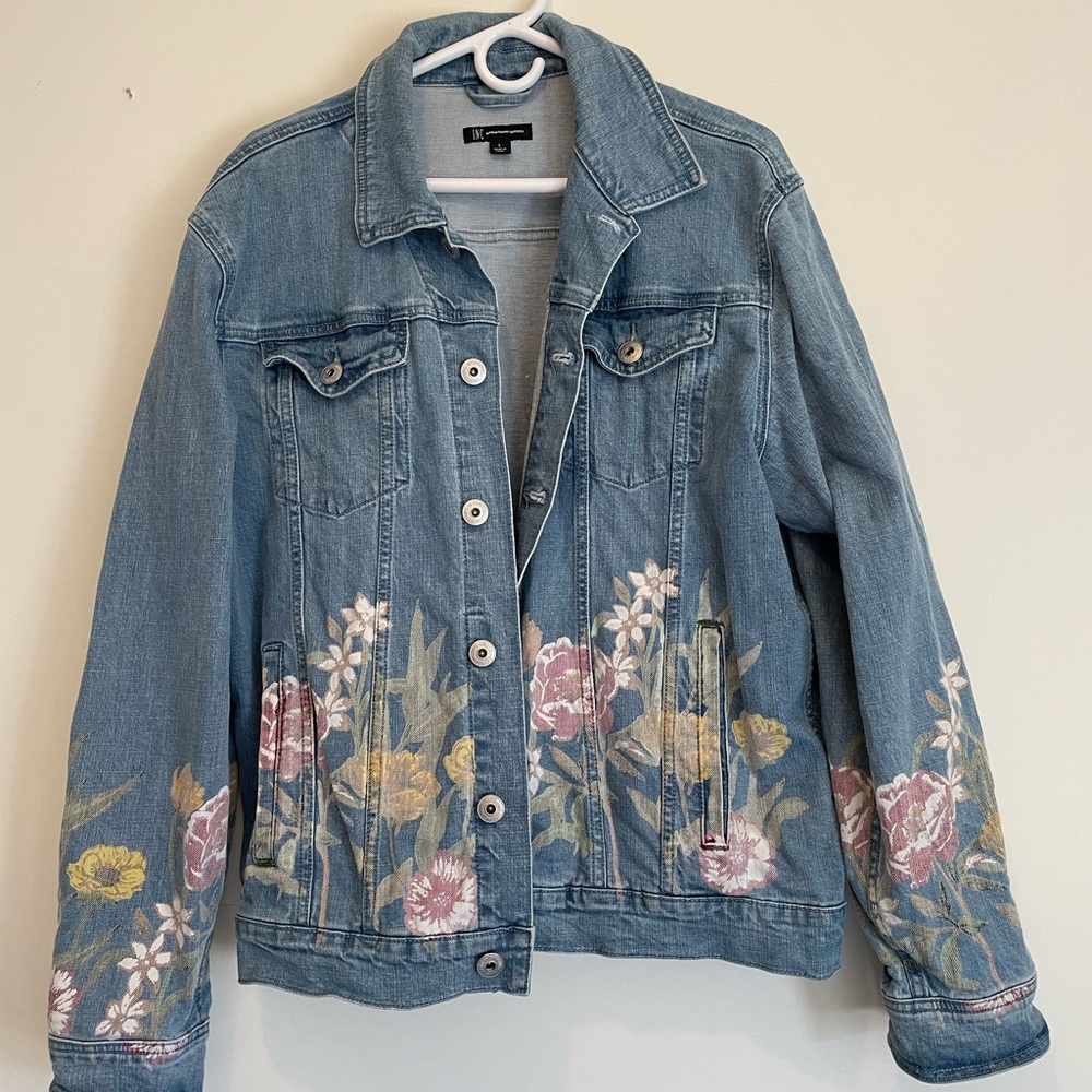Gap Floral Jean Jacket